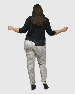 Women Alembika Pants & Skirts<Iconic Stretch Jeans, Marble