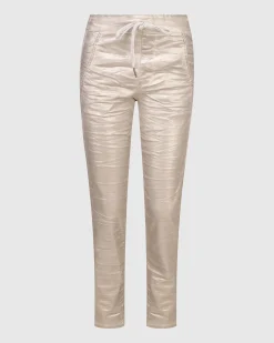 Women Alembika Plus<Iconic Stretch Jeans, Metallic Luster
