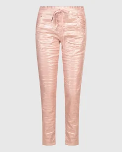 Women Alembika Plus<Iconic Stretch Jeans, Metallic Powder