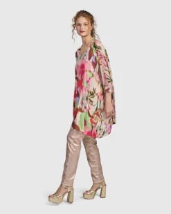 Women Alembika Plus<Iconic Stretch Jeans, Metallic Powder
