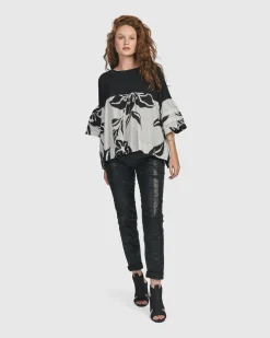 Women Alembika Plus<Iconic Stretch Jeans, Metallic Black
