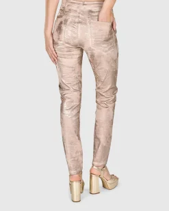 Women Alembika Plus<Iconic Stretch Jeans, Rose Gold Nude