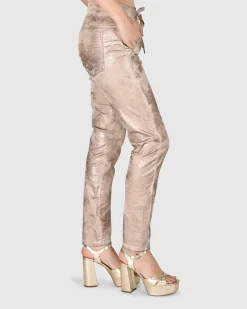 Women Alembika Plus<Iconic Stretch Jeans, Rose Gold Nude