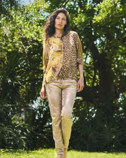 Women Alembika Plus<Iconic Stretch Jeans, Rose Gold Nude