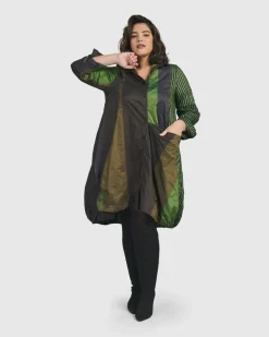 Women Alembika Plus<In My Element Wonderful Dress, Forest