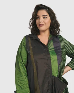 Women Alembika Plus<In My Element Wonderful Dress, Forest