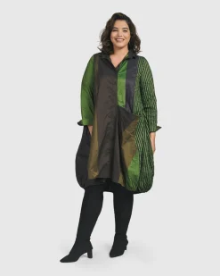 Women Alembika Plus<In My Element Wonderful Dress, Forest