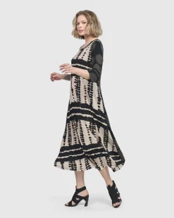 Women Alembika Plus<Incan Trail T-Shirt Dress, Savanna
