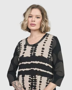 Women Alembika Plus<Incan Trail T-Shirt Dress, Savanna