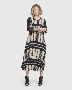 Women Alembika Plus<Incan Trail T-Shirt Dress, Savanna