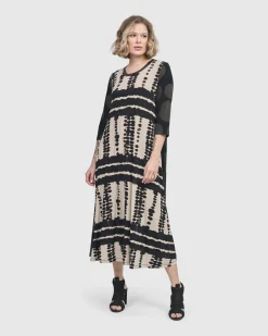 Women Alembika Plus<Incan Trail T-Shirt Dress, Savanna