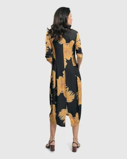 Women Alembika Dresses<Island Cocoon Dress, Gold