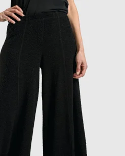 Women Alembika Plus<Jacquard Punto Pants, Black