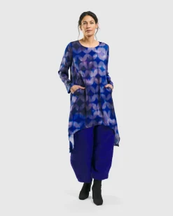 Women Alembika Plus<Jacquard Tapestry Pants, Royal