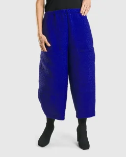 Women Alembika Pants & Skirts<Jacquard Tapestry Pants, Royal