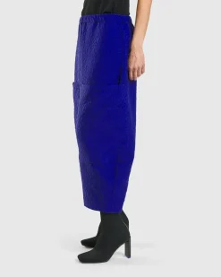 Women Alembika Pants & Skirts<Jacquard Tapestry Pants, Royal