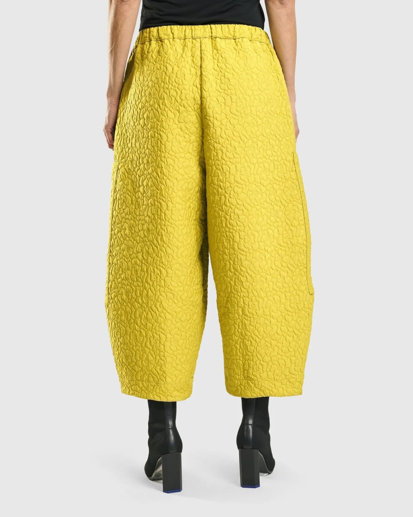 Women Alembika Pants & Skirts<Jacquard Tapestry Pants, Yellow