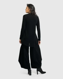 Women Alembika Tops & Tunics<Jacquard V-Neck Tunic Top, Black