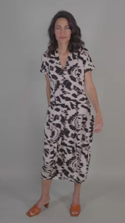 Women Alembika Plus<Jane Cocoon Midi Dress, Tie Dye