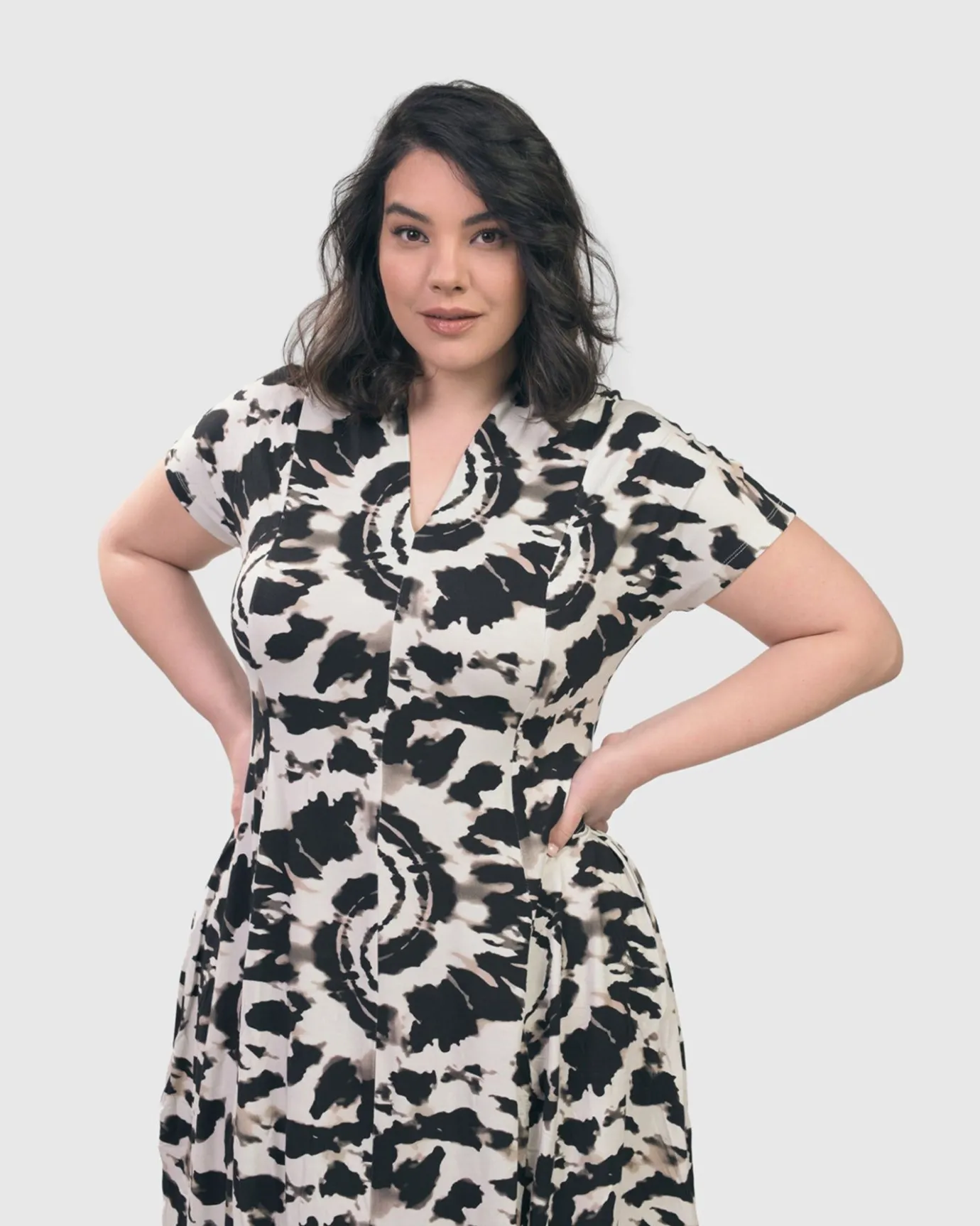 Women Alembika Dresses<Jane Cocoon Midi Dress, Tie Dye