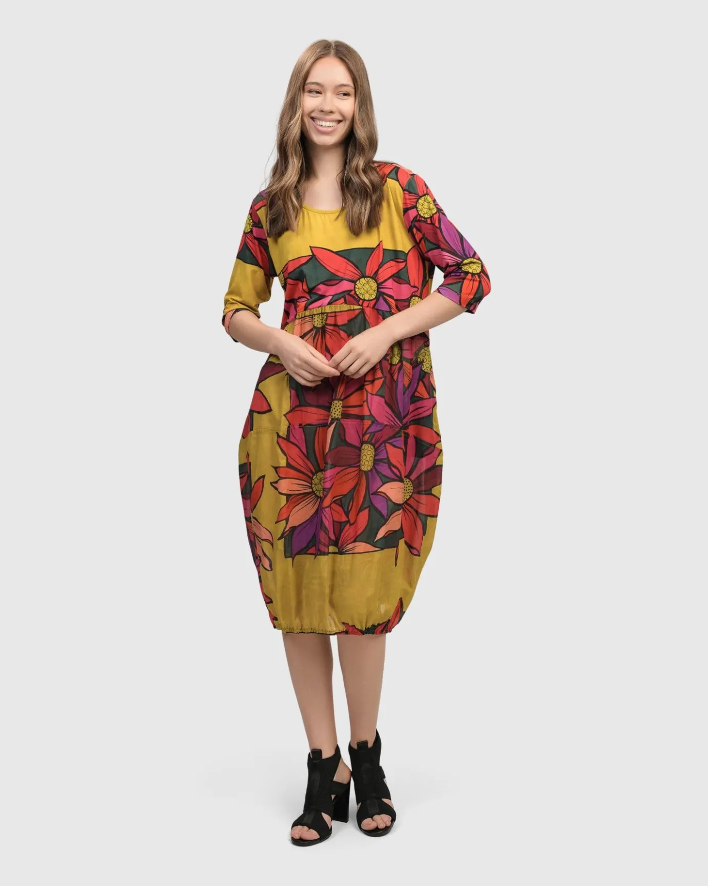 Women Alembika Dresses<Jasmine Relaxed Dress, Bouquet