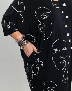 Women Alembika Plus<Jax Dolman Midi Dress, Mix