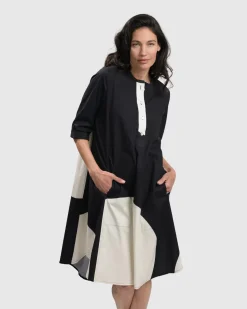 Women Alembika Plus<Jenny Oversized Shift Dress, Mono