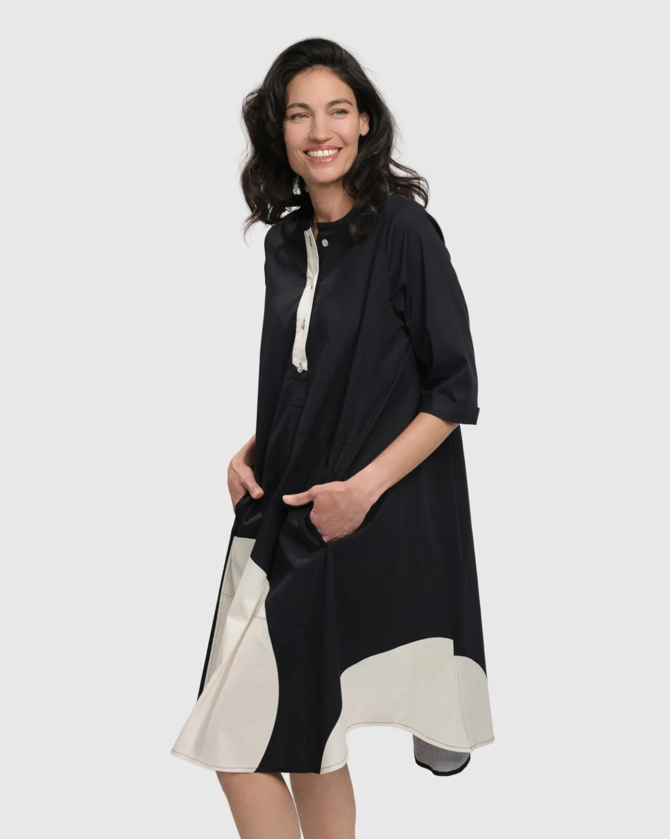 Women Alembika Dresses<Jenny Oversized Shift Dress, Mono