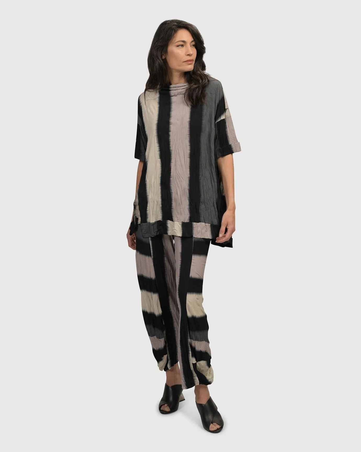 Women Alembika Pants & Skirts<Jess Crinkle Punto Pants, Stripe