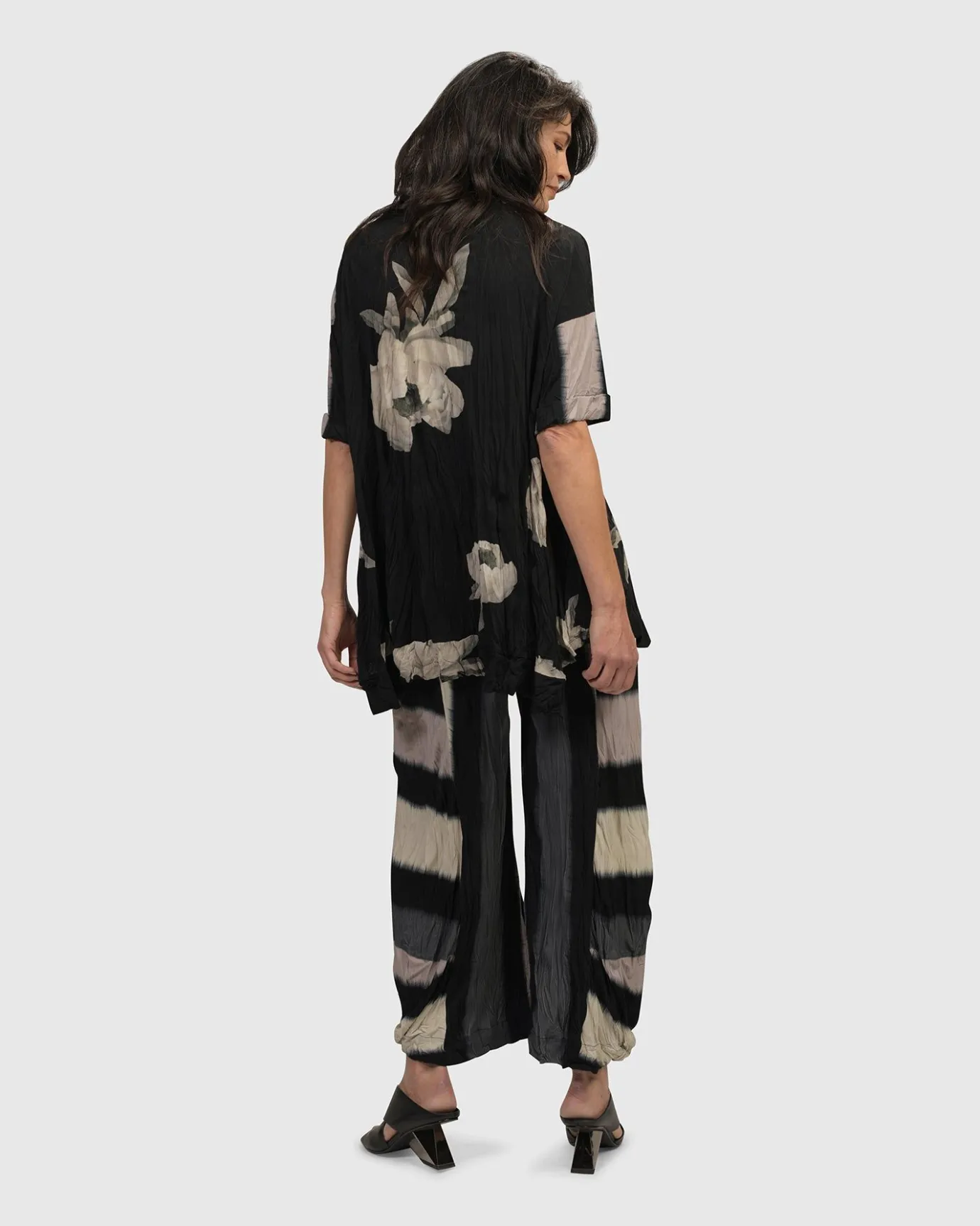 Women Alembika Pants & Skirts<Jess Crinkle Punto Pants, Stripe