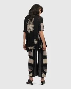 Women Alembika Plus<Jess Crinkle Punto Pants, Stripe
