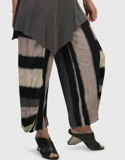 Women Alembika Plus<Jess Crinkle Punto Pants, Stripe