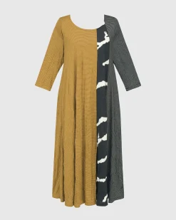 Women Alembika Dresses<Jill Crinkle Swing Dress, Yellow