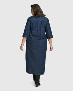Women Alembika Plus<Joie Collared Dress, Denim