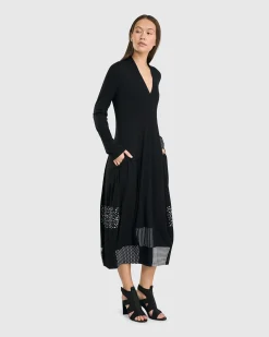Women Alembika Dresses<Josie Cocoon Dress, Mono