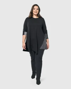 Women Alembika Plus<Josie Swing Tunic Top, Mono