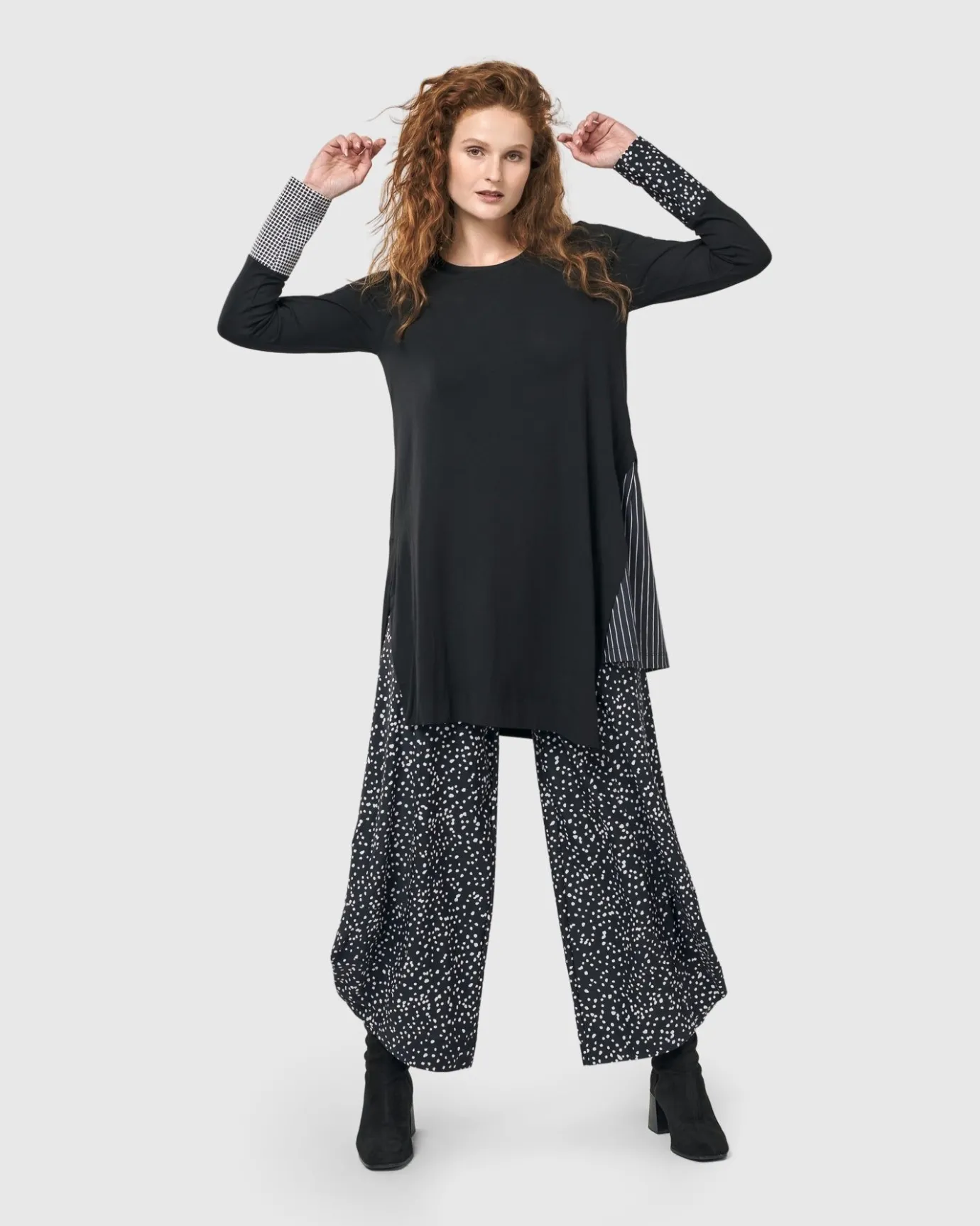 Women Alembika Plus<Josie Swing Tunic Top, Mono