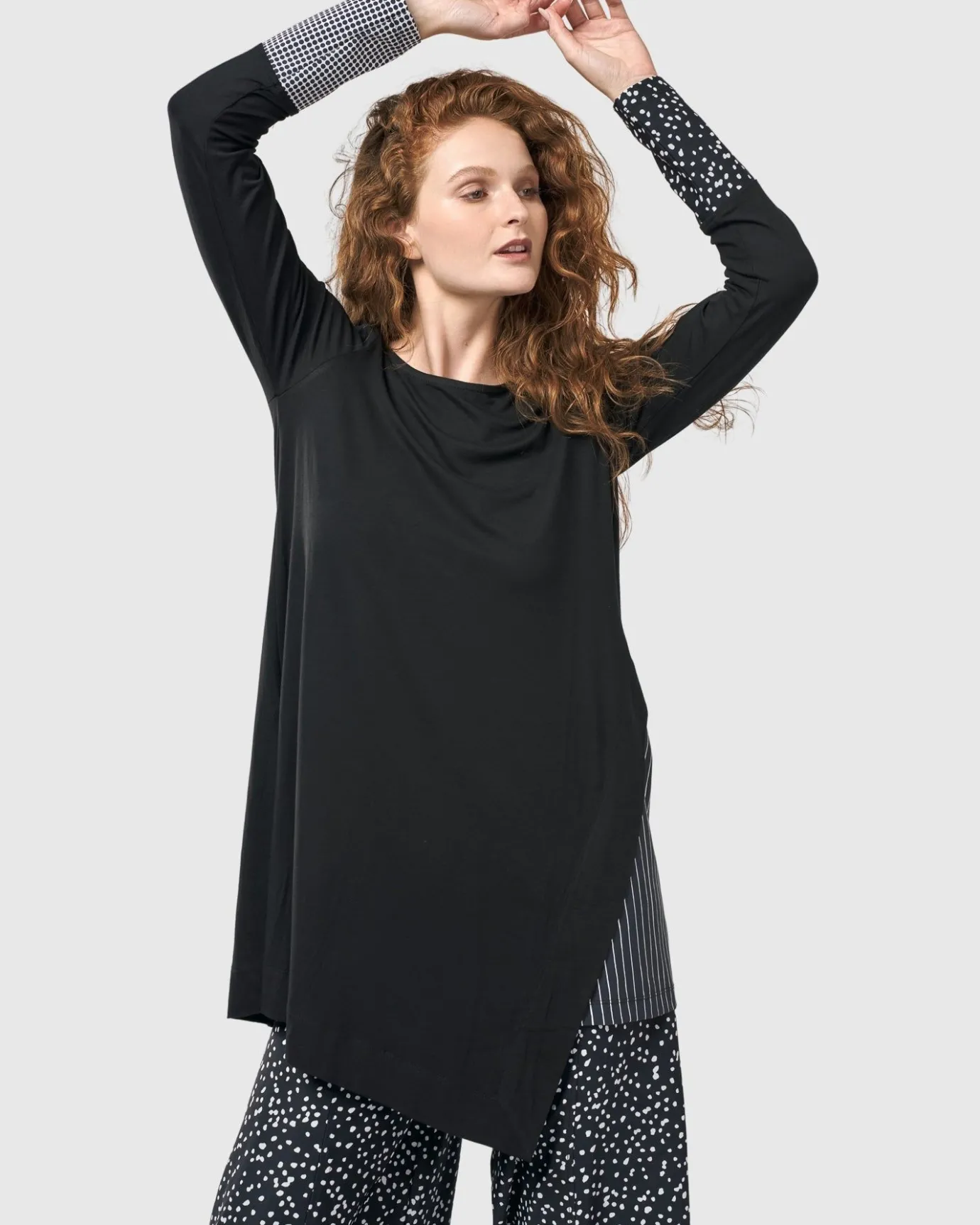 Women Alembika Plus<Josie Swing Tunic Top, Mono