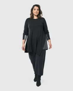 Women Alembika Plus<Josie Swing Tunic Top, Mono