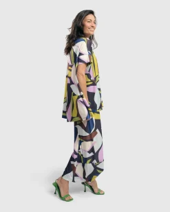 Women Alembika Plus<Kaleidoscope Punto Pants, Abstract