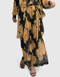 Women Alembika Plus<Kauai Chiffon Palazzo Pants, Gold