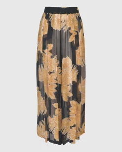 Women Alembika Pants & Skirts<Kauai Chiffon Palazzo Pants, Gold
