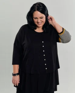 Women Alembika Plus<Kenna Crop Cardigan, Circles