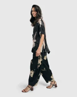Women Alembika Plus<Kennedy Crinkle Punto Pants, Roses