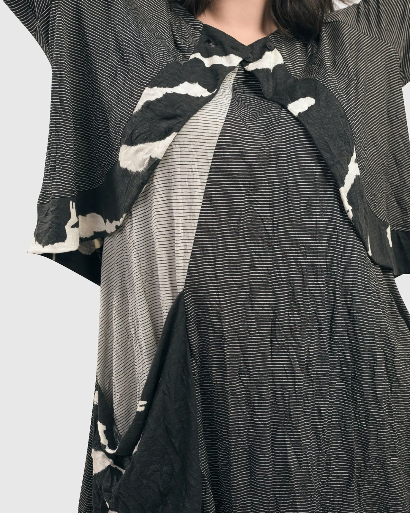 Women Alembika Plus<Kia Crinkle Tunic Top, Stripe