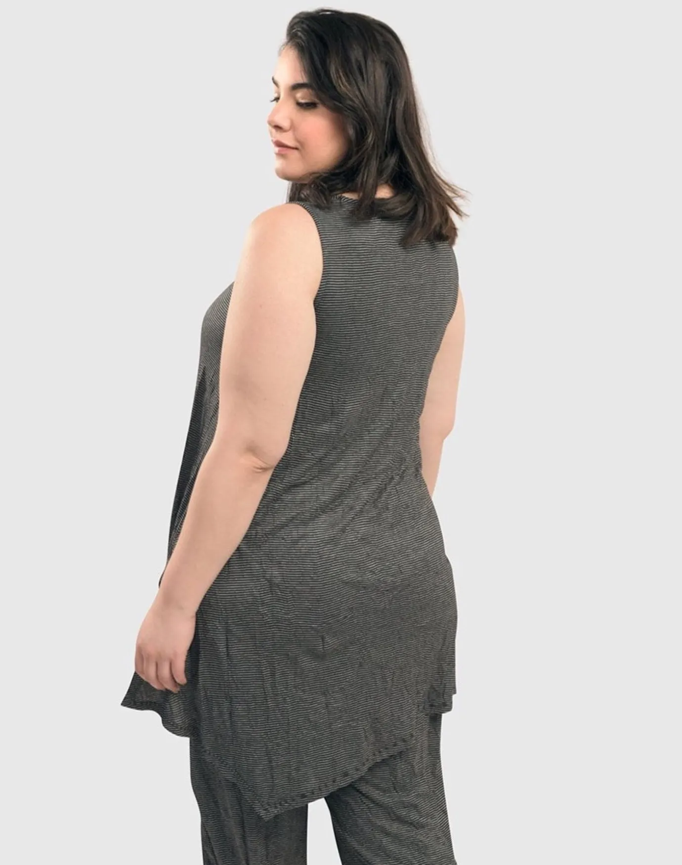 Women Alembika Tops & Tunics<Kia Crinkle Tunic Top, Stripe