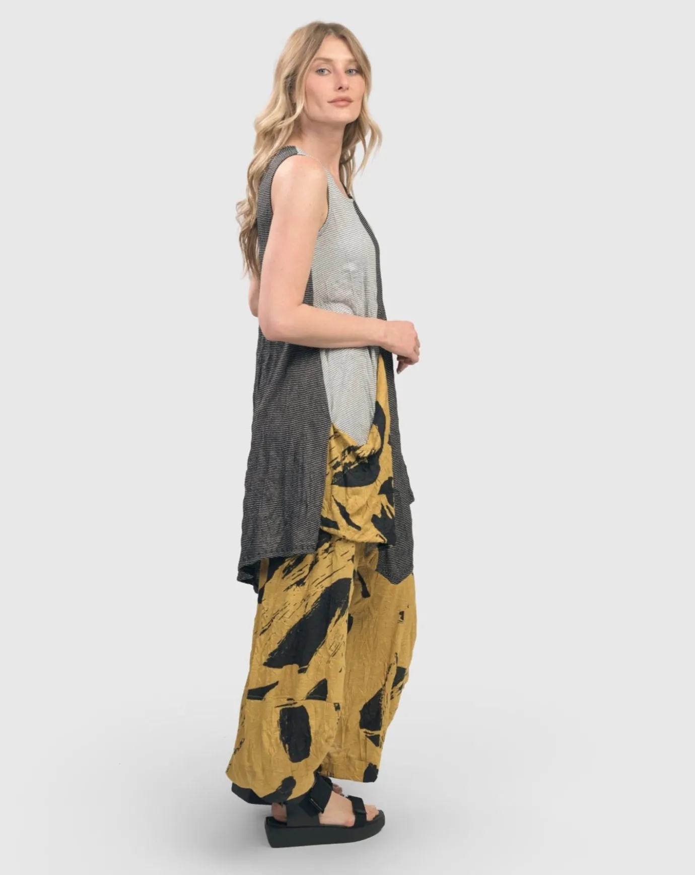Women Alembika Plus<Kia Crinkle Tunic Top, Yellow