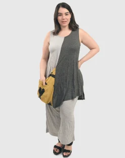 Women Alembika Plus<Kia Crinkle Tunic Top, Yellow