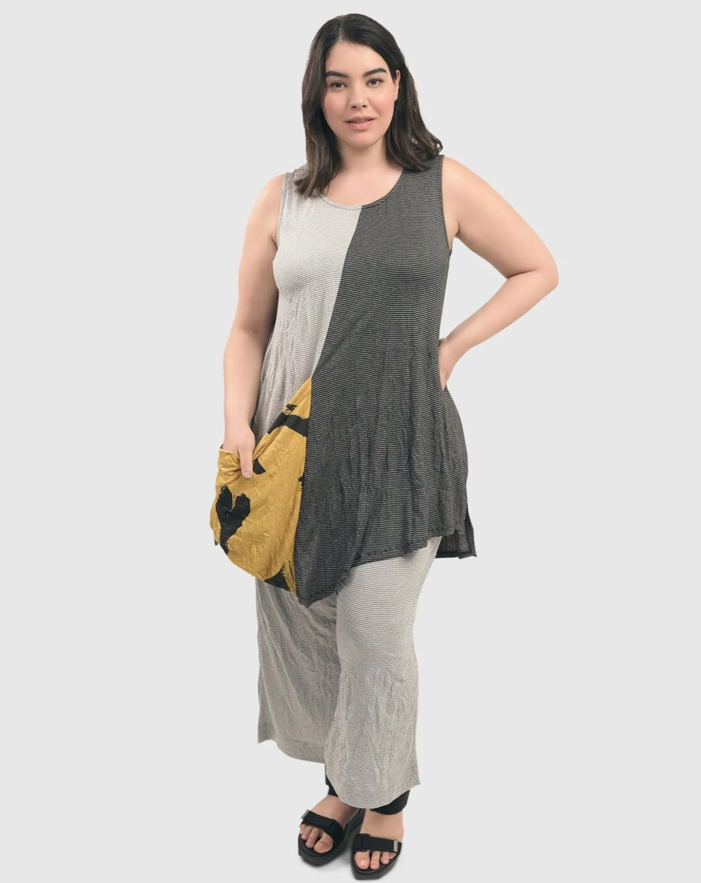 Women Alembika Tops & Tunics<Kia Crinkle Tunic Top, Yellow