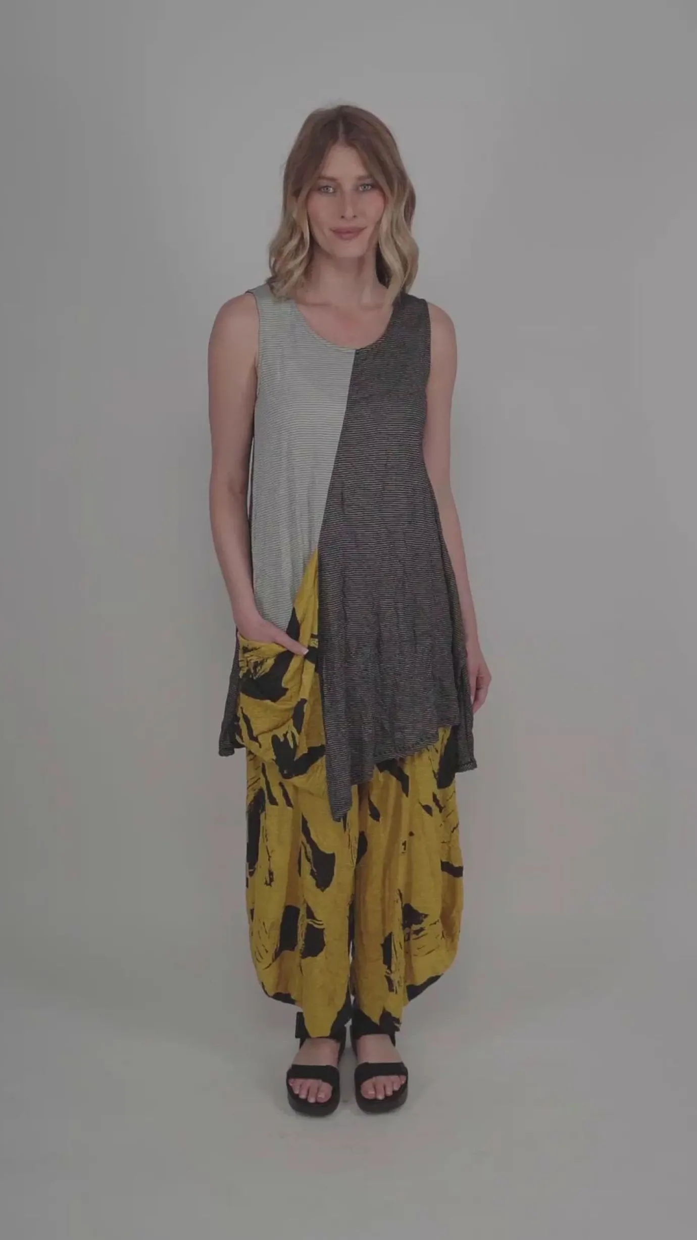 Women Alembika Tops & Tunics<Kia Crinkle Tunic Top, Yellow